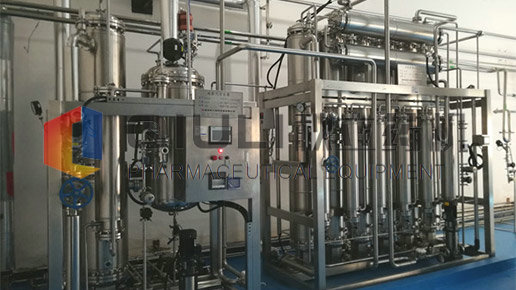 浙江康德藥業股份（fèn）有限公司--多效蒸（zhēng）餾水機用戶現場（chǎng）設備